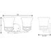 Progress Lighting Cascadia Collection Two-Light Bath And Vanity (P2147-20)