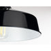 Progress Lighting Cedar Springs Collection Black One-Light Semi-Flush Mount (P550070-031)