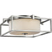 Progress Lighting Chadwick Collection Two-Light Brushed Nickel 15-3/8 Inch Flush Mount (P350171-009)