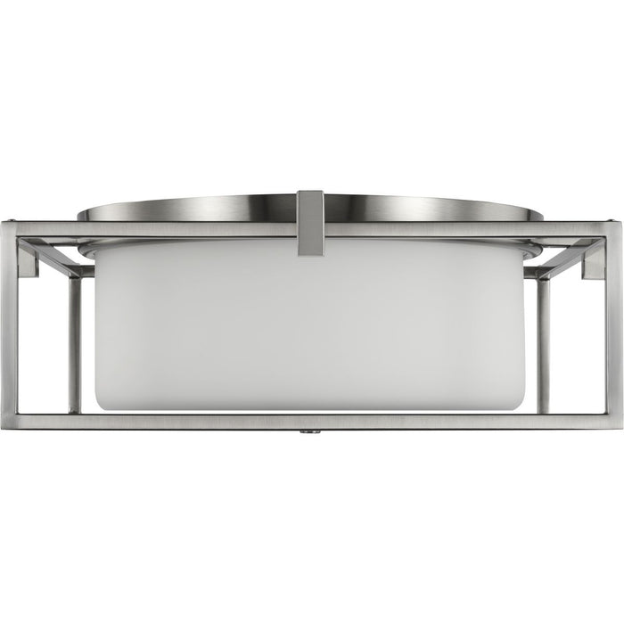 Progress Lighting Chadwick Collection Two-Light Brushed Nickel 15-3/8 Inch Flush Mount (P350171-009)