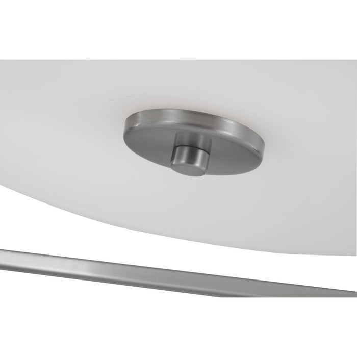 Progress Lighting Chadwick Collection Two-Light Brushed Nickel 15-3/8 Inch Flush Mount (P350171-009)