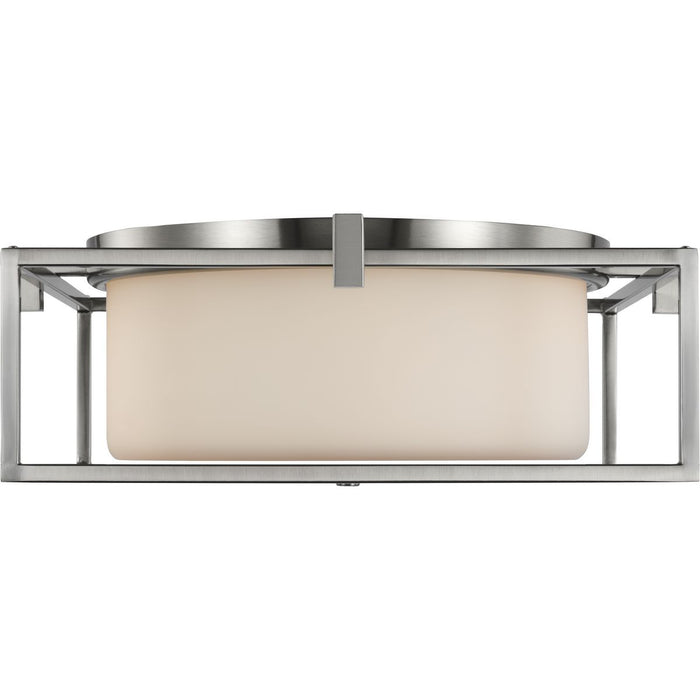 Progress Lighting Chadwick Collection Two-Light Brushed Nickel 15-3/8 Inch Flush Mount (P350171-009)