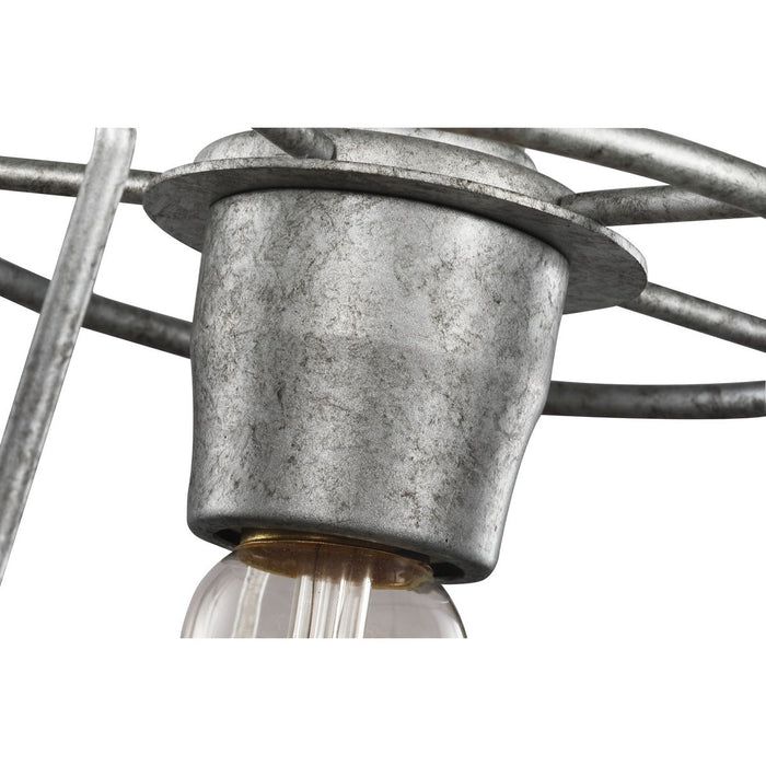 Progress Lighting Chambers Collection Galvanized One-Light Mini-Pendant (P500281-141)
