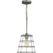 Progress Lighting Chambers Collection Galvanized One-Light Mini-Pendant (P500281-141)