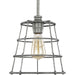 Progress Lighting Chambers Collection Galvanized One-Light Mini-Pendant (P500281-141)