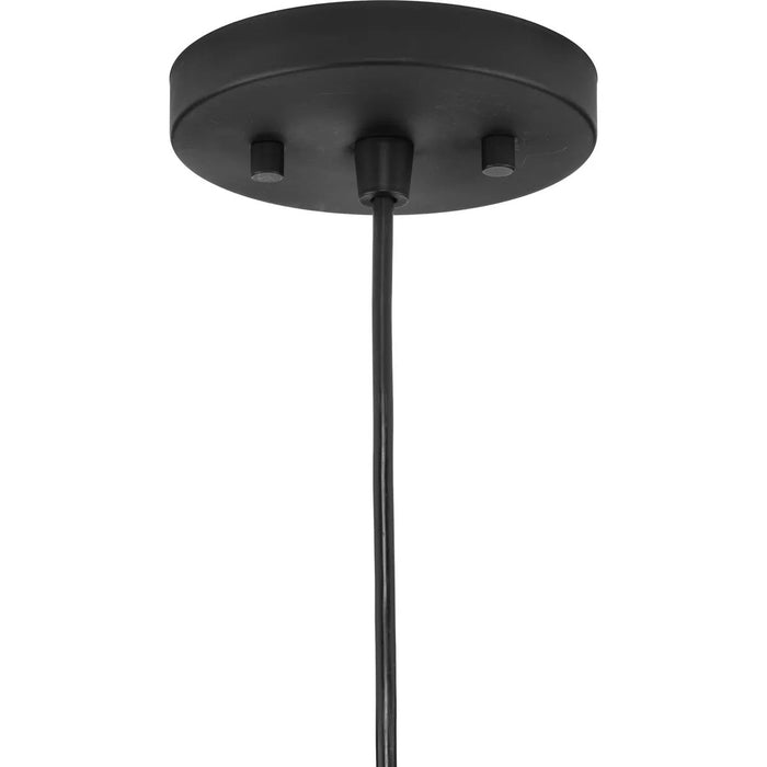 Progress Lighting Chandra Collection 60W One-Light Mini-Pendant Matte Black (P500419-31M)