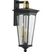 Progress Lighting Chatsworth Collection Black Three-Light Large Wall Lantern (P560184-031)