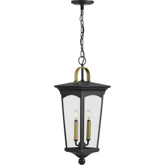 Progress Lighting Chatsworth Collection Black Two-Light Hanging Lantern (P550067-031)