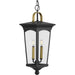 Progress Lighting Chatsworth Collection Black Two-Light Hanging Lantern (P550067-031)