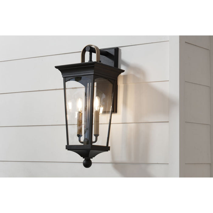 Progress Lighting Chatsworth Collection Black Two-Light Medium Wall Lantern (P560183-031)