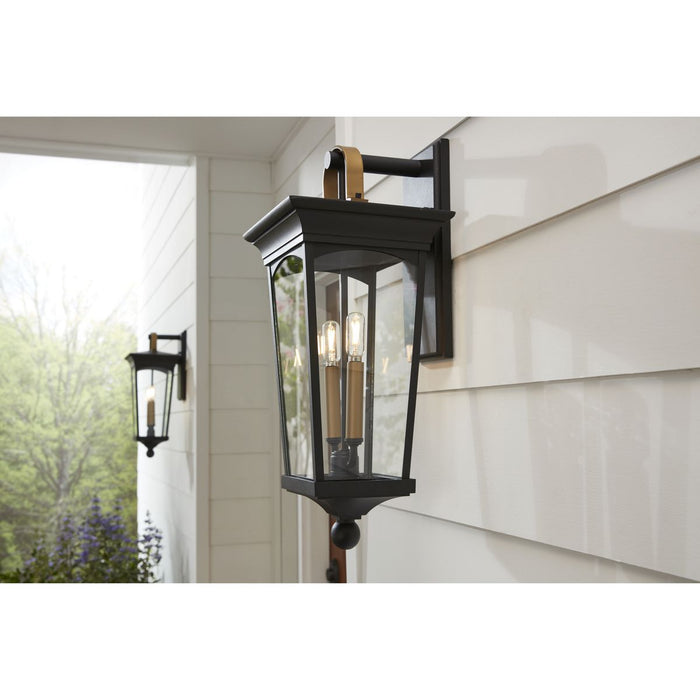 Progress Lighting Chatsworth Collection Black Two-Light Medium Wall Lantern (P560183-031)