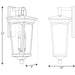 Progress Lighting Chatsworth Collection Black Two-Light Medium Wall Lantern (P560183-031)