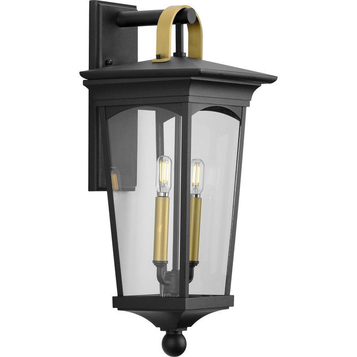 Progress Lighting Chatsworth Collection Black Two-Light Medium Wall Lantern (P560183-031)