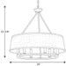 Progress Lighting Cherish Collection Six-Light Chandelier (P4618-20)