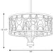 Progress Lighting Cirrine Collection Three-Light Chandelier (P4699-20)