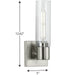Progress Lighting Clarion Collection 1 Light 60W Medium Base Bath And Vanity Fixture (P300299-009)