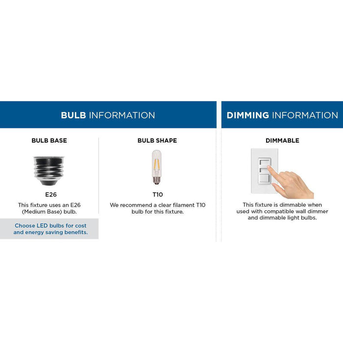 Progress Lighting Clarion Collection 1 Light 60W Medium Base Bath And Vanity Fixture (P300299-012)