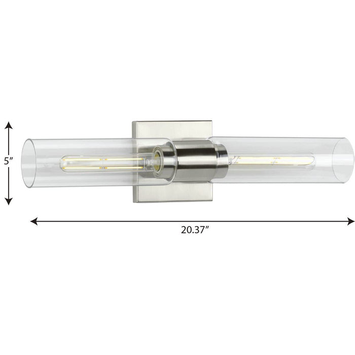 Progress Lighting Clarion Collection 2 Light 60W Medium Base Bath And Vanity Fixture (P300300-009)