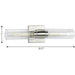 Progress Lighting Clarion Collection 2 Light 60W Medium Base Bath And Vanity Fixture (P300300-009)