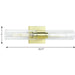 Progress Lighting Clarion Collection 2 Light 60W Medium Base Bath And Vanity Fixture (P300300-012)