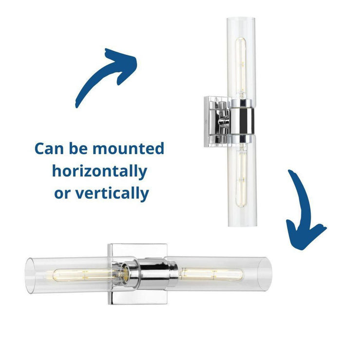 Progress Lighting Clarion Collection 2 Light 60W Medium Base Bath And Vanity Fixture (P300300-015)