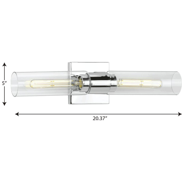 Progress Lighting Clarion Collection 2 Light 60W Medium Base Bath And Vanity Fixture (P300300-015)