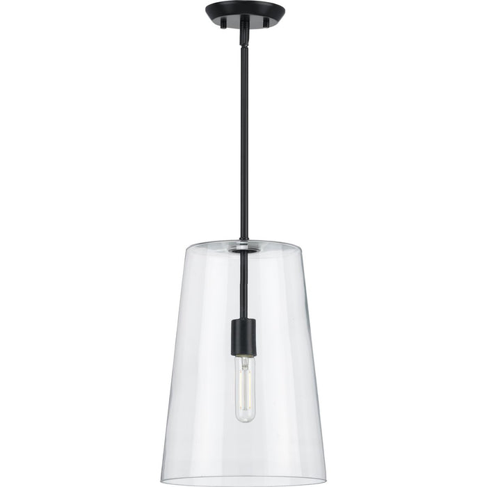 Progress Lighting Clarion Collection Black One-Light Medium Pendant (P500242-031)
