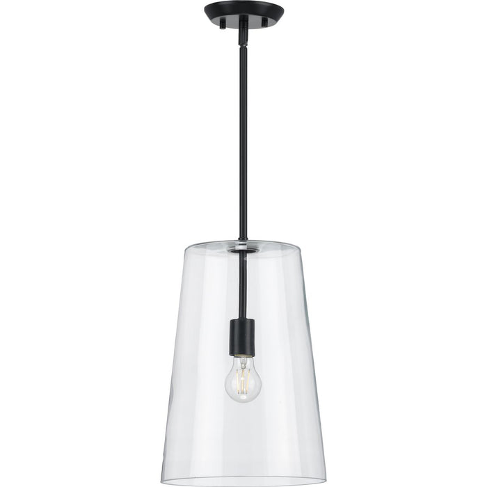 Progress Lighting Clarion Collection Black One-Light Medium Pendant (P500242-031)