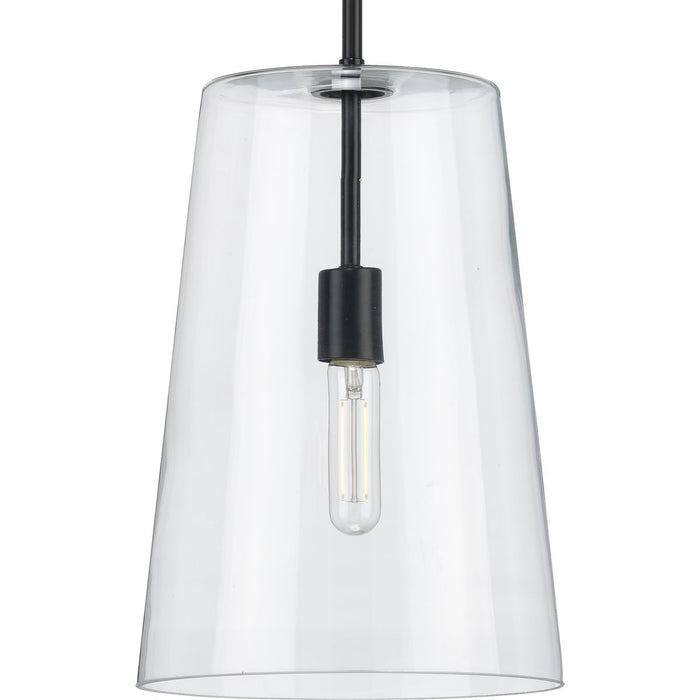 Progress Lighting Clarion Collection Black One-Light Medium Pendant (P500242-031)