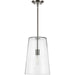 Progress Lighting Clarion Collection Brushed Nickel One-Light Medium Pendant (P500242-009)