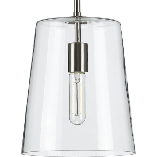 Progress Lighting Clarion Collection Brushed Nickel One-Light Small Pendant (P500241-009)
