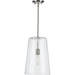 Progress Lighting Clarion Collection Polished Nickel One-Light Medium Pendant (P500242-104)