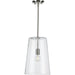 Progress Lighting Clarion Collection Polished Nickel One-Light Medium Pendant (P500242-104)