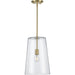 Progress Lighting Clarion Collection Satin Brass One-Light Medium Pendant (P500242-012)