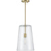 Progress Lighting Clarion Collection Satin Brass One-Light Medium Pendant (P500242-012)