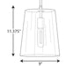 Progress Lighting Clarion Collection Satin Brass One-Light Small Pendant (P500241-012)