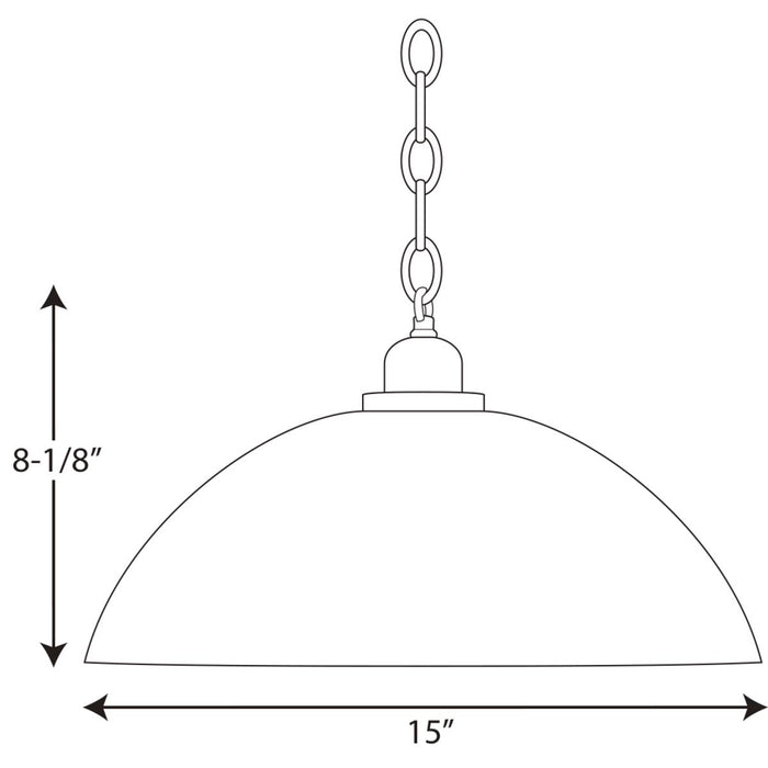Progress Lighting Classic Dome Pendant Collection One-Light Pendant (P500149-020)