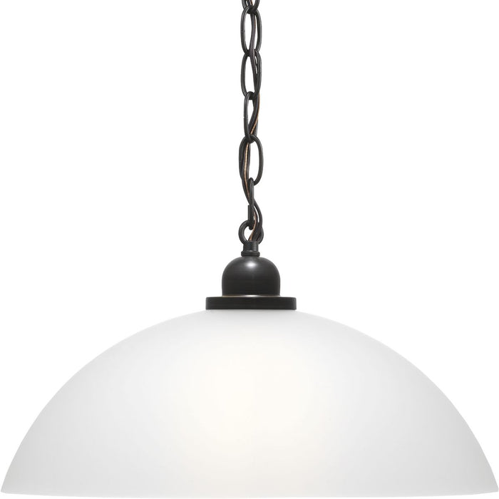 Progress Lighting Classic Dome Pendant Collection One-Light Pendant (P500149-020)