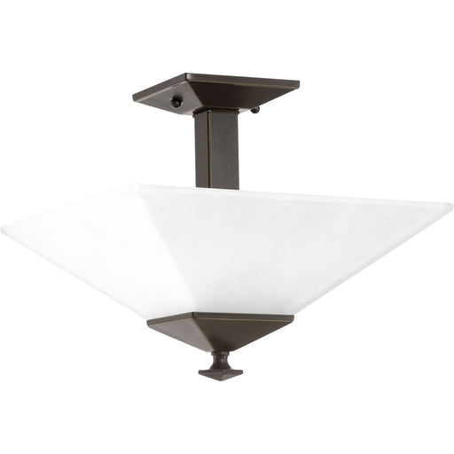 Progress Lighting Clifton Heights Collection 12-3/4 Inch Two-Light Semi-Flush (P350107-020)