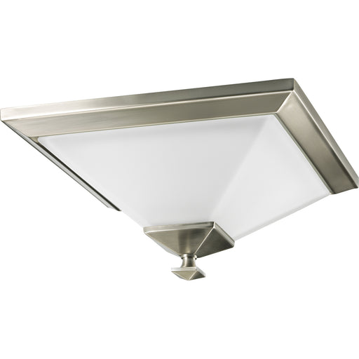 Progress Lighting Clifton Heights Collection Brushed Nickel One-Light 12-1/2 Inch Flush Mount (P3854-09)
