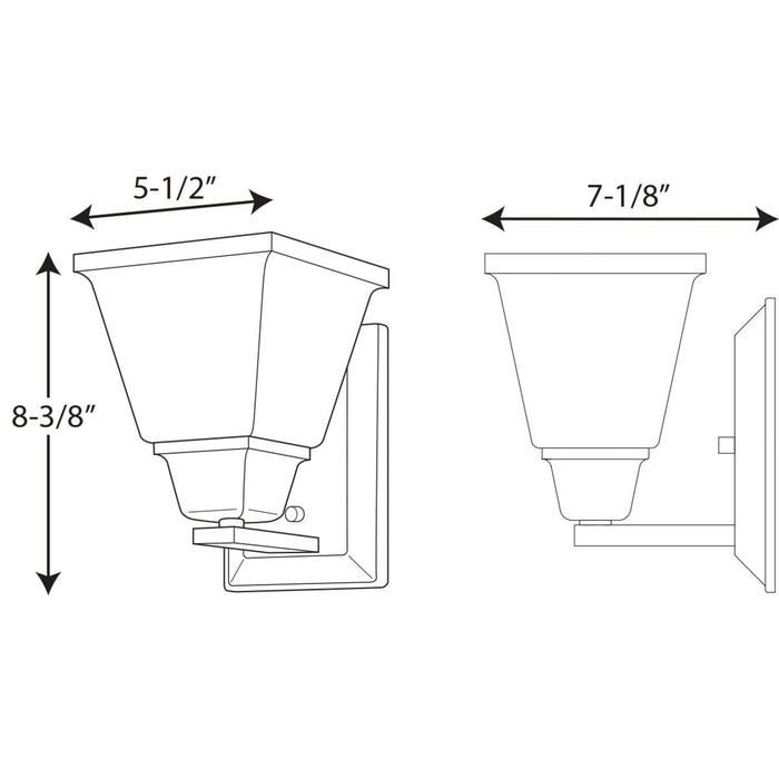 Progress Lighting Clifton Heights Collection One-Light Bath And Vanity (P300158-009)