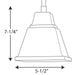 Progress Lighting Clifton Heights Collection One-Light Mini-Pendant (P500125-009)