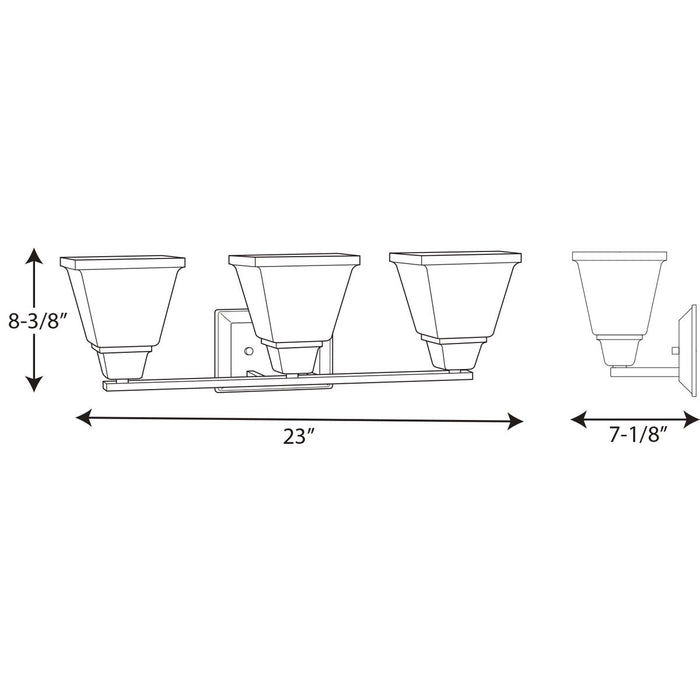 Progress Lighting Clifton Heights Collection Three-Light Bath And Vanity (P300160-009)