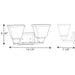 Progress Lighting Clifton Heights Collection Two-Light Bath And Vanity (P300159-020)