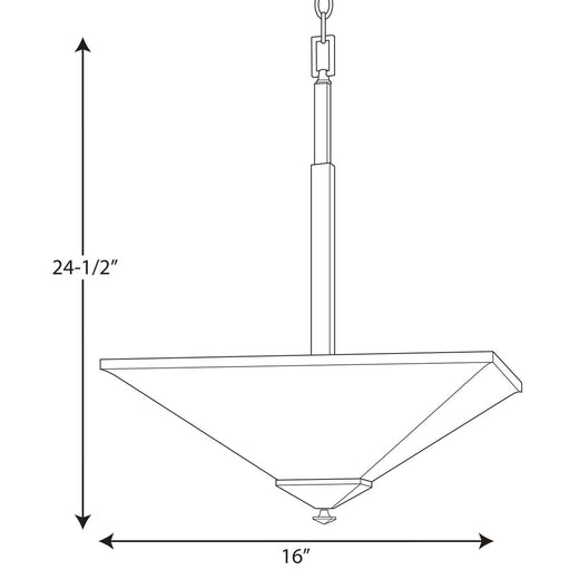 Progress Lighting Clifton Heights Collection Two-Light Inverted Pendant (P500126-020)
