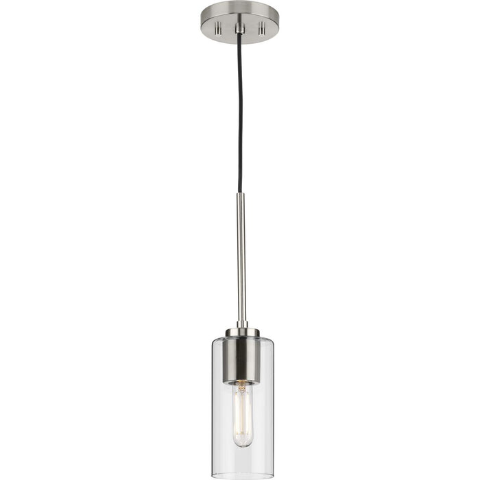 Progress Lighting Cofield Collection 60W One-Light Mini-Pendant Brushed Nickel (P500403-009)