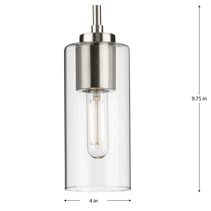 Progress Lighting Cofield Collection 60W One-Light Mini-Pendant Brushed Nickel (P500403-009)