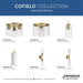 Progress Lighting Cofield Collection 60W One-Light Mini-Pendant Vintage Brass (P500403-163)