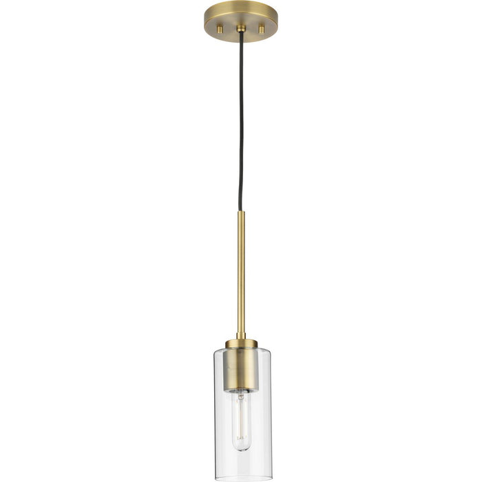 Progress Lighting Cofield Collection 60W One-Light Mini-Pendant Vintage Brass (P500403-163)