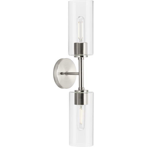 Progress Lighting Cofield Collection 60W Two-Light Wall Bracket Brushed Nickel (P710115-009)